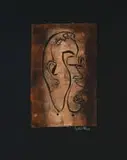 Sidney Goldblatt, Abstract Head, oil on paper