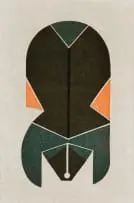 Hannes Harrs, Untitled (Geometric Abstract), 1977, colour woodcut on paper