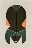 Hannes Harrs, Untitled (Geometric Abstract), 1977, colour woodcut on paper