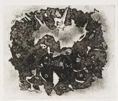 Dirk Meerkotter, Abstract Composition, 1987, etching and aquatint on paper
