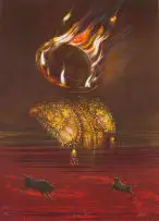 Goya's Hat by Judith Mason, nine colour lithograph on paper, sold Oct 2025