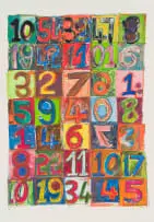 Dumisani Mabaso, Lotto I, 2006, ten colour lithograph on paper