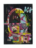 Samson Mnisi, Untitled (Circular Geometric Abstract)