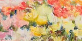 Alice Elahi, Poppies, 1986, mixed media with watercolour on paper