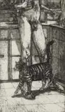 Diane Victor, Cupboard Love, etching on paper