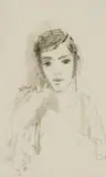 Carl Büchner, Man, ink on paper