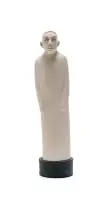 Ann Marais, Figure with red cap, painted porcelain