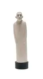 Ann Marais, Figure with red cap, painted porcelain
