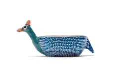 Bowl with guineafowl decoration by Ardmore Ceramic Studio, 2002, painted and glazed ceramic, sold Oct 2025
