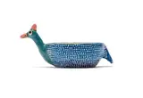 Bowl with guineafowl decoration by Ardmore Ceramic Studio, 2002, painted and glazed ceramic, sold Oct 2025