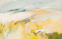 Lynette ten Krooden, Golden Landscape, 1978, oil on canvas