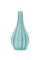 Bulbous vase with striped decoration by Barovier and Toso, hand-blown glass, sold Oct 2025