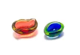 Murano, Two Sommerso geode bowls