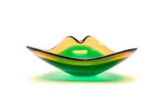 Flavio Poli, Tri-form bowl, hand-blown glass
