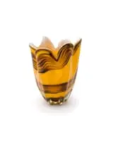 Murano, Cornucopia vase, hand-blown glass
