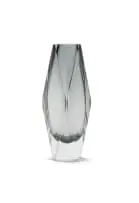 Murano, Faceted vase, hand-blown glass
