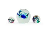 David Reade, Three paperweights, 1996, in sizes, hand-blown glass