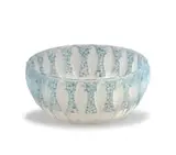 Perruches bowl 'No 419', 1931 by René Lalique, clear and frosted glass, sold Oct 2025