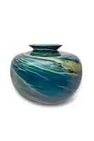 David Reade, Swirl vase, 2000, hand-blown glass