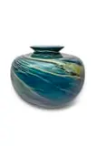 David Reade, Swirl vase, 2000, hand-blown glass