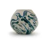 Bill (William John) Davis, Peace Vase, 1987, hand-painted and glazed ceramic