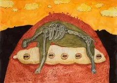 Colbert Mashile, Zimbabwe II, 2008, watercolour on paper