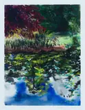 Beezy Bailey, Pond Reflections, 2015, photolithograph on paper