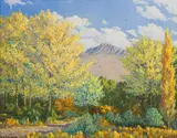 Vera Volschenk, Autumn Kookfontein - Victoria West, 1935, oil on canvas