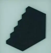 Jeremy Wafer, Steps, 2008, glass and pencil on paper