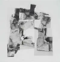 Matt Slater, Sculpture Study 01, 2022, archival inkjet print laid down on board