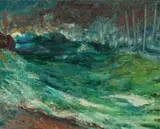 Alice Elahi, Seascape, 1976, oil on canvas