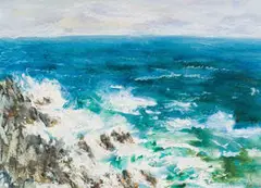 Alice Elahi, From the Cliff, Cape Coast, 1994, watercolour on paper