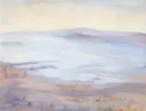 Maud Sumner, Coastal Landscape, oil on canvas