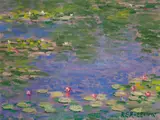 Roelof Rossouw, Gentle Lily Pond, oil on board