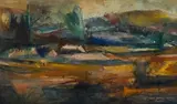 Paul du Toit, Abstract Landscape, oil on canvas laid down on board