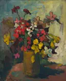 Alexander Rose-Innes, Still Life with Flowers, 1969, oil on canvas