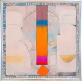 Peter Webber, Abstract Composition, 1980, oil on canvas