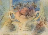 Christo Coetzee, Still Life with White Bowl and Fruit