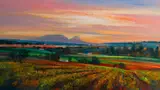 Derric Van Rensburg, Cape Landscape, acrylic on canvas