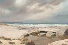 Roy Taylor, East of Betty's Bay, Cape, oil on board