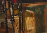 Eben van der Merwe, Abstract Composition, 1965, oil on board