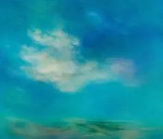 Landscape by Toni-Ann Ballenden, 1986, oil on canvas, sold Sep 2025