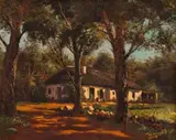 Tinus de Jongh, Landscape with Farmhouse, 1929, oil on canvas