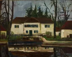 Anton Lamprecht, In Nymphenburger Park, 1935, oil on canvas