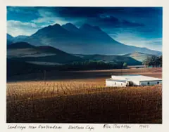 Obie Oberholzer, Landscape near Swellendam. Eastern Cape., 1990, hand-printed colour photograph