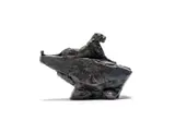 Dylan Lewis, Elevated Leopard Miniature (S401), bronze with a brown patina