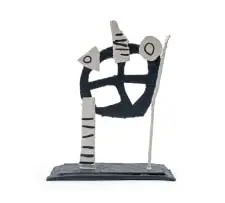 Paul du Toit, Paper Monster Series, painted bronze