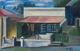 Peter Clarke, Matthews House, Goede Gift, Simon's Town. CP., 1950, oil on board