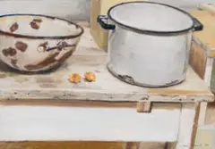 Clare Menck, Still Life with Pots, 2000, oil on canvas