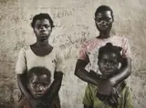 Guy Tillim, Sisters Bertha Chiquia and Jamba Rosa, and Sisters Louisa Vuyuyu and Maria Namunga, Kunhinga Angola, 2002, archival pigment inks on 300g coated cotton paper